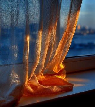 夕日?